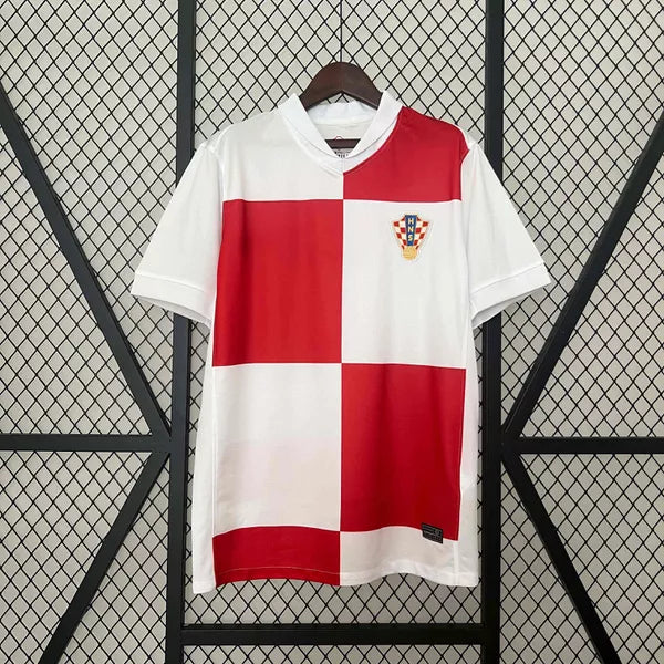 Camisa Croácia Home 2024 - Vermelho/branca